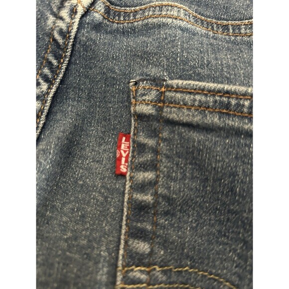 Levi’s 512 Big E Men’s Jeans Distressed Tagged 36x34 Actual 34x30.5 - Picture 4 of 7